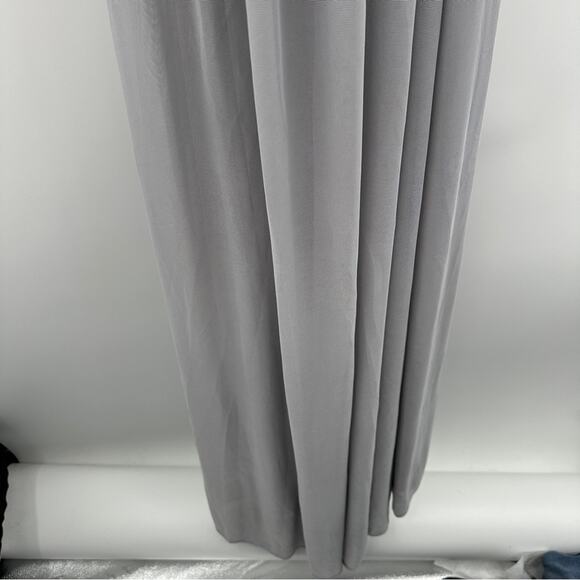 Birdy Grey Chicky Mesh Convertible Bridesmaid Maxi Dress in Silver Sz M NEW - Picture 4 of 13